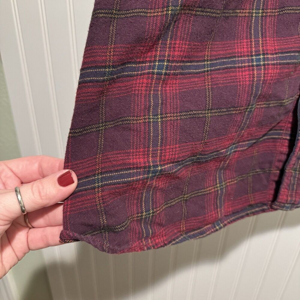 Carbon 2 Cobalt Plaid Flannel Button Up Mens XL - Picture 2 of 4